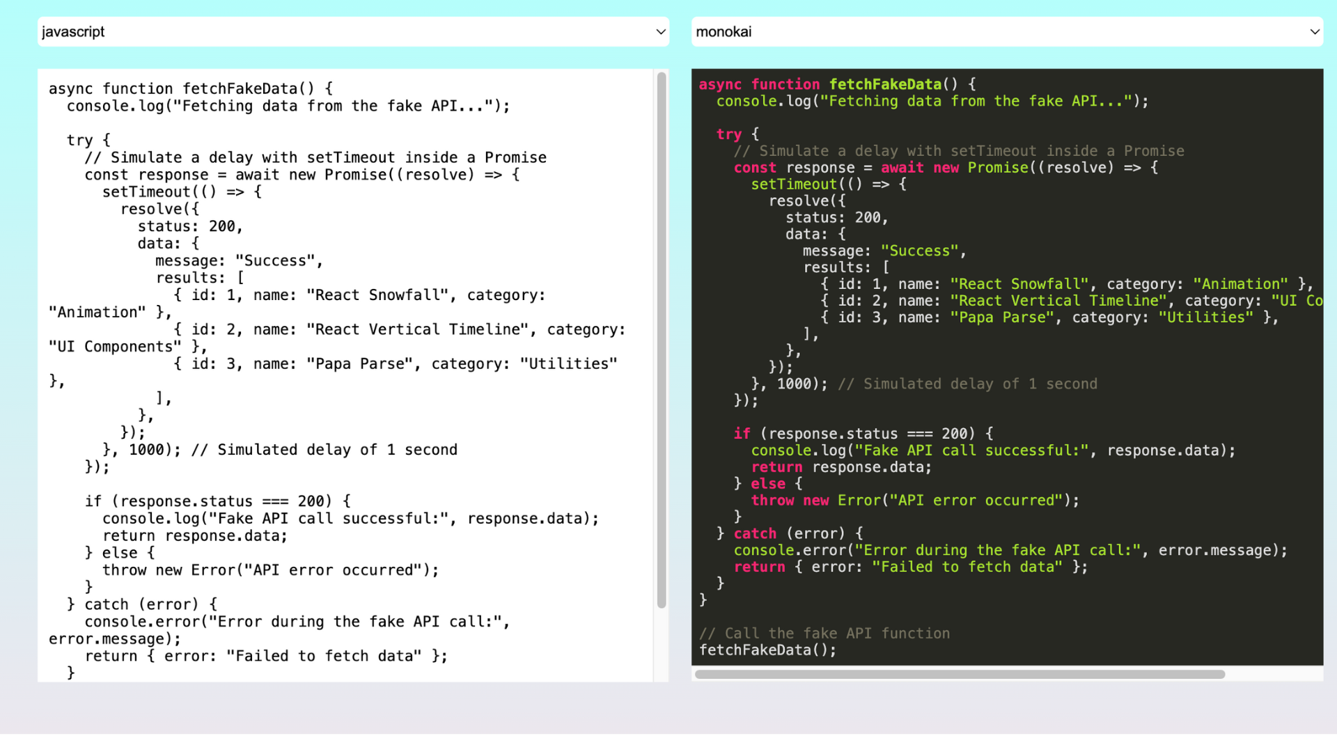 React Syntax Highlighter